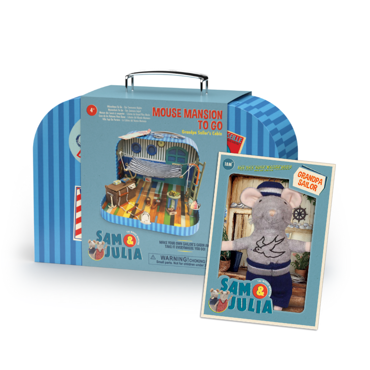 To Go Cabin & Grandpa Sailor Plush Bundle