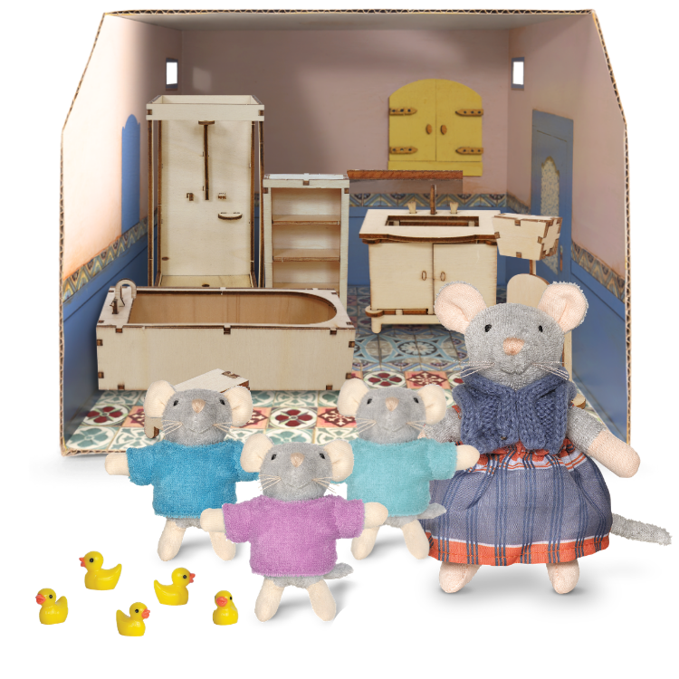 Bath Time with the Triplets