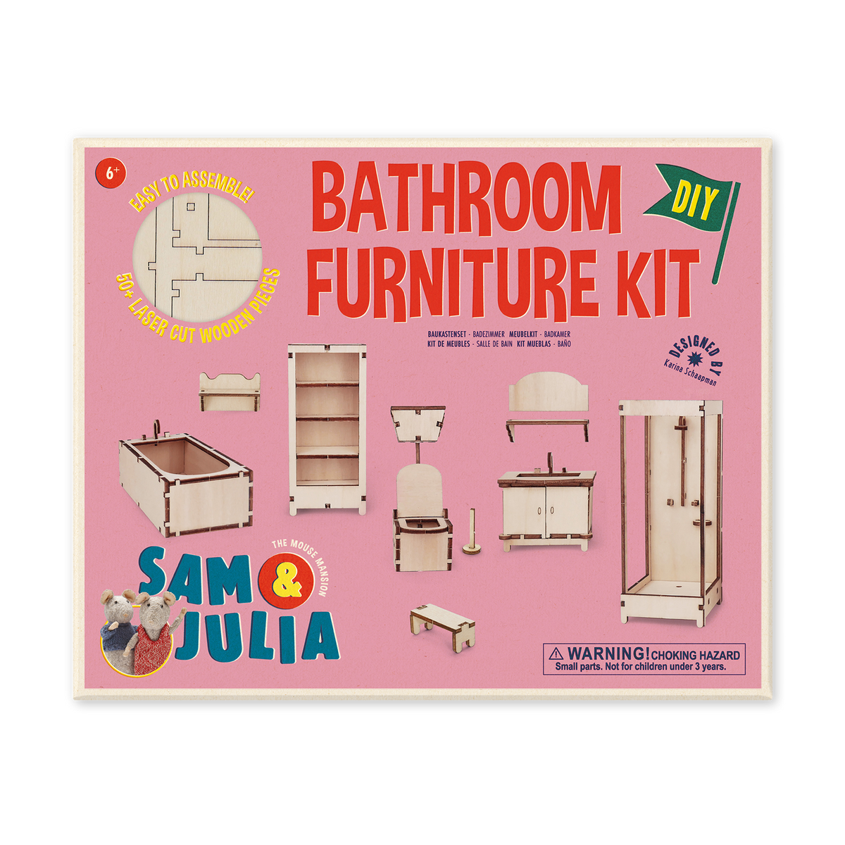 Bathroom Furniture Kit | Sam & Julia | The Mouse Mansion