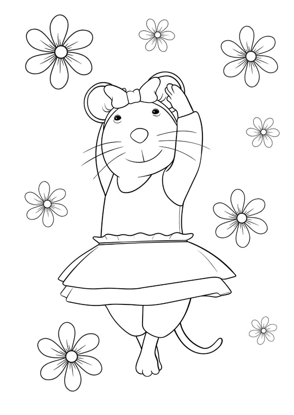 Ella with flowers