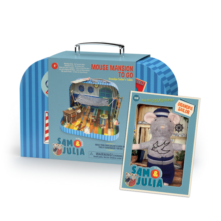 To Go Cabin & Grandpa Sailor Plush Bundle