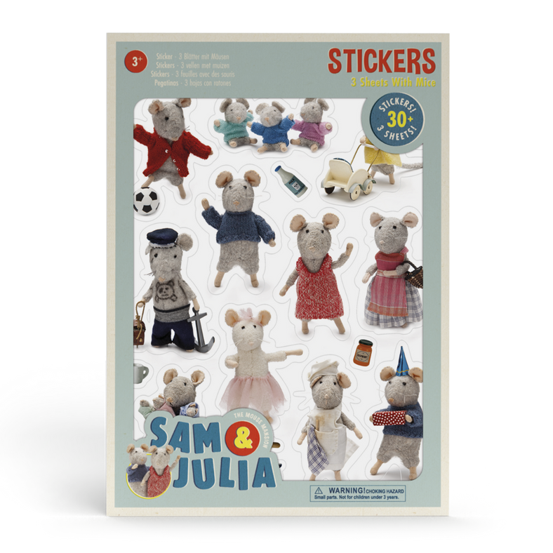 Stickers - Three Sheets With Mice