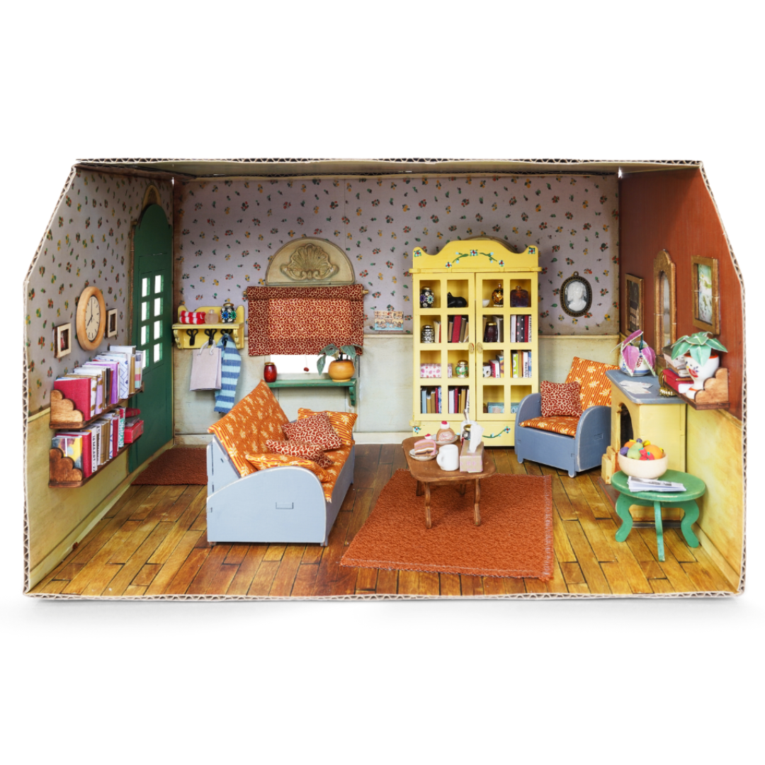 Cardboard Living Room Sam Julia The Mouse Mansion